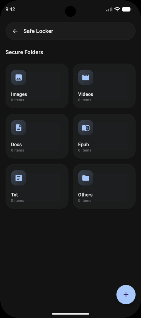 Safe Locker Feature